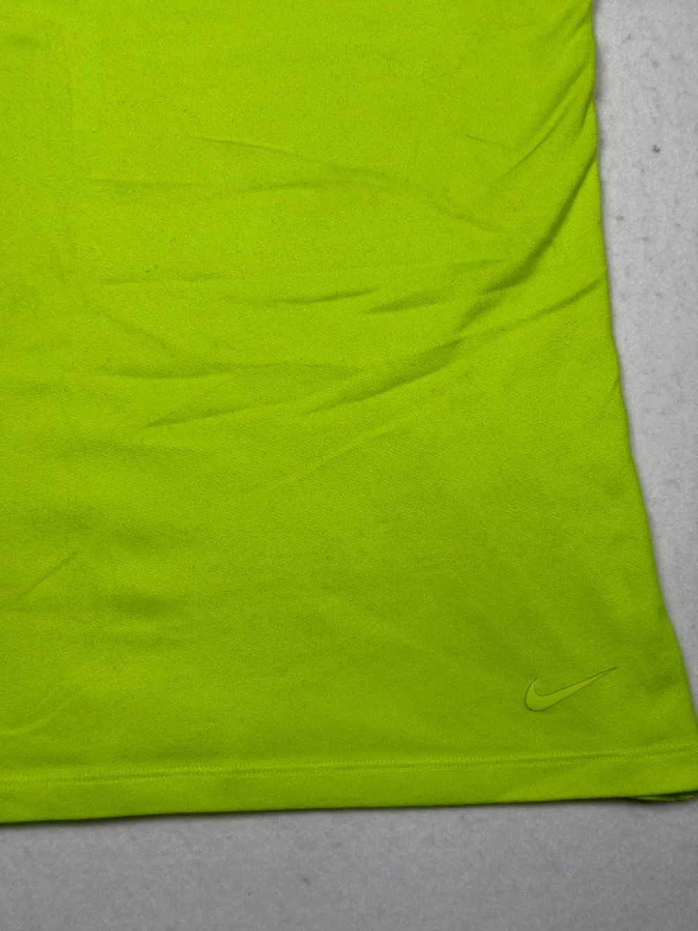 Nike Dri Fit Women's Neon Yellow Solid Razorback Tank Top Size Medium EUC